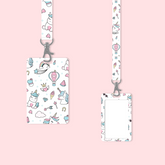 Unicorn Card Holder with Lanyard