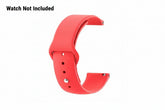 Red Classic Watch Strap with Button Fastener