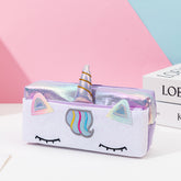 Holographic Unicorn Pencil Case Bubblegum Purple