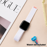 Smart Buddy Watch Gen 6 Nylon Sports Watch Band with Velcro White