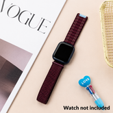 Smart Buddy Watch Gen 6 Nylon Sports Watch Band with Velcro Wine Red
