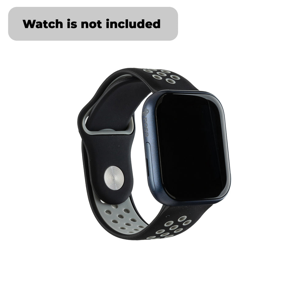 Smart Buddy Gen 6 Sports Strap Black Grey with button fastener