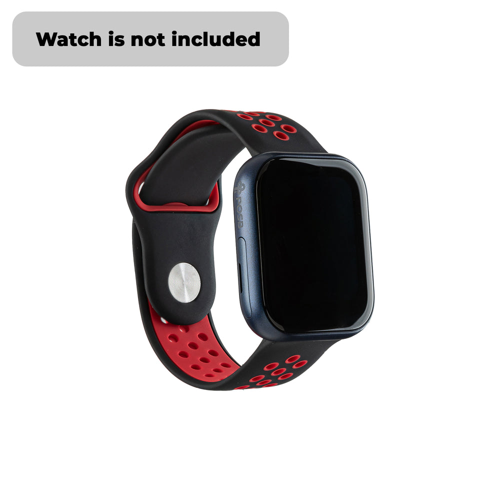 Smart Buddy Gen 6 Sports Strap Red Black with button fastener