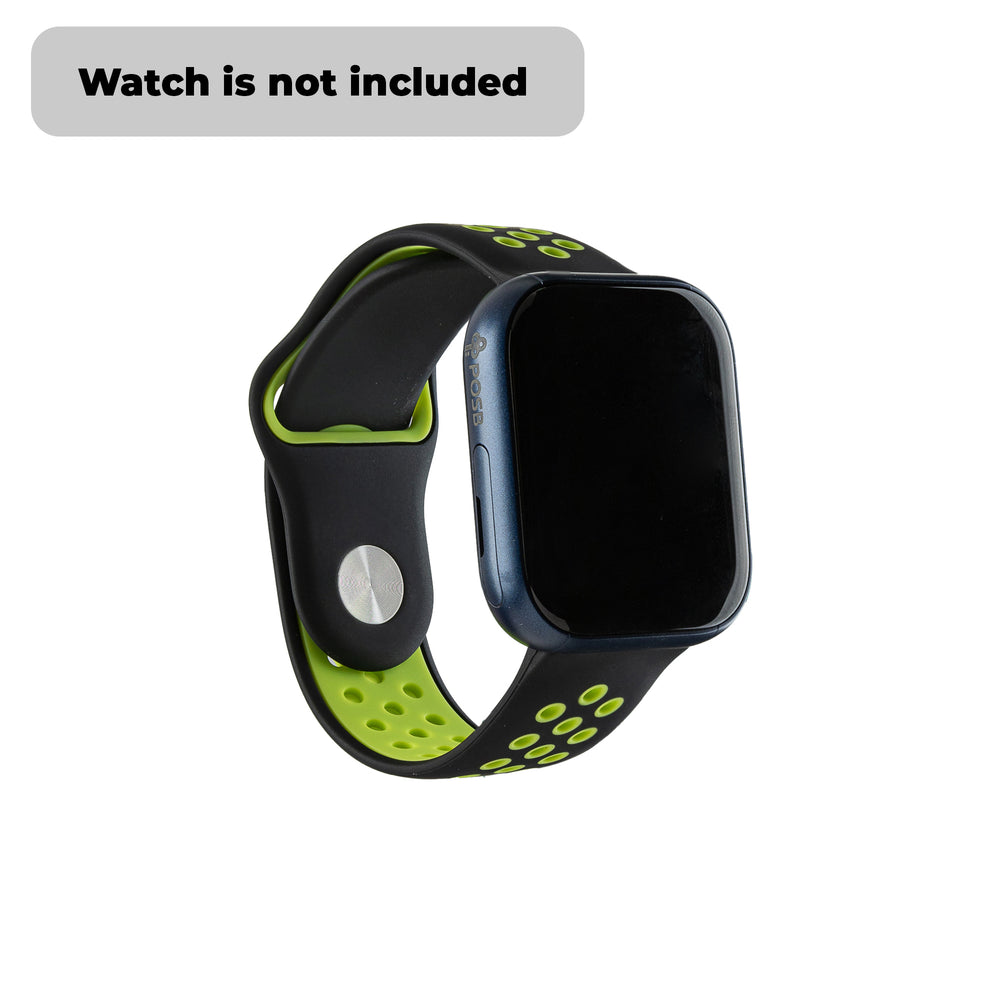Smart Buddy Gen 6 Sports Strap Black Green with button fastener