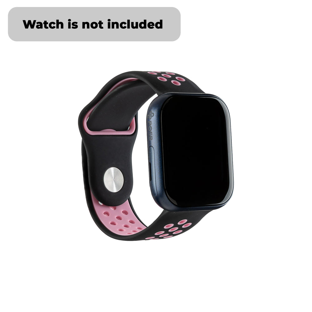 Smart Buddy Gen 6 Sports Strap Black Pink with button fastener