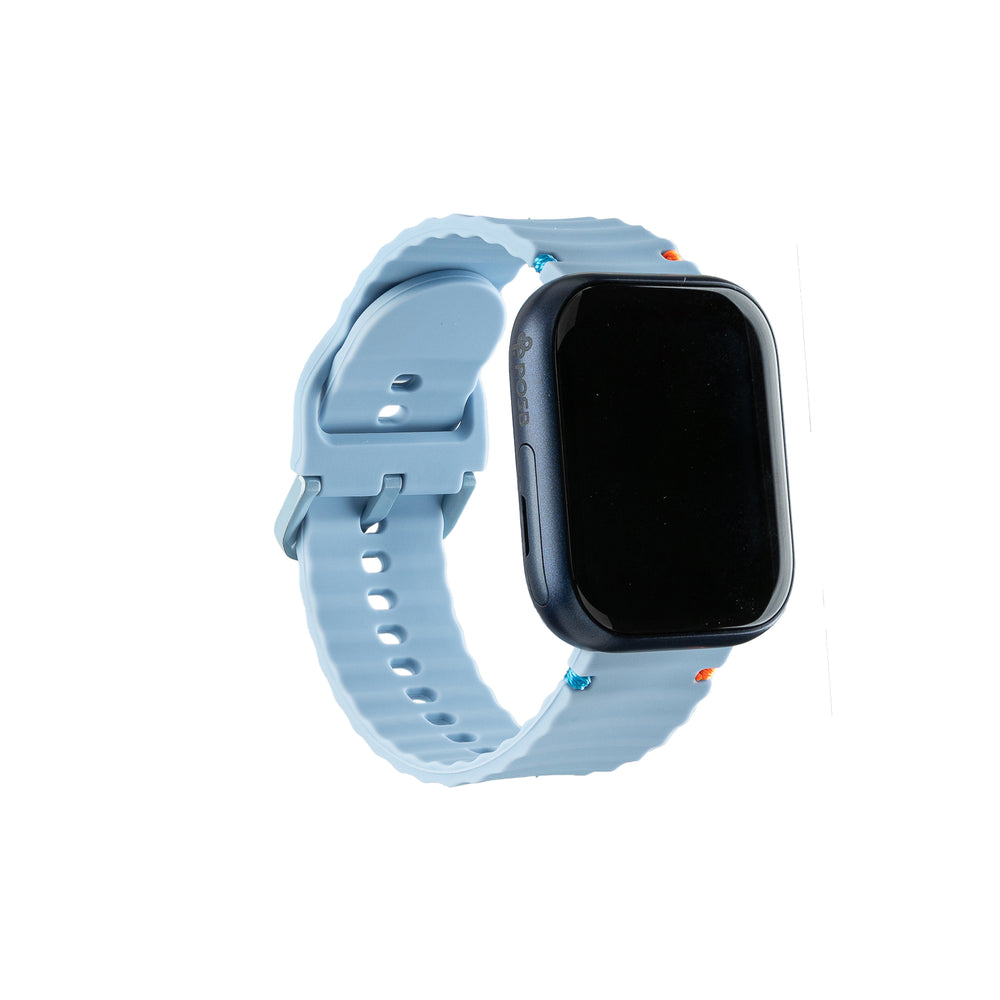 Smart Buddy Watch Gen 6 Soft Silicone Wave Strap Sports Band Baby Blue