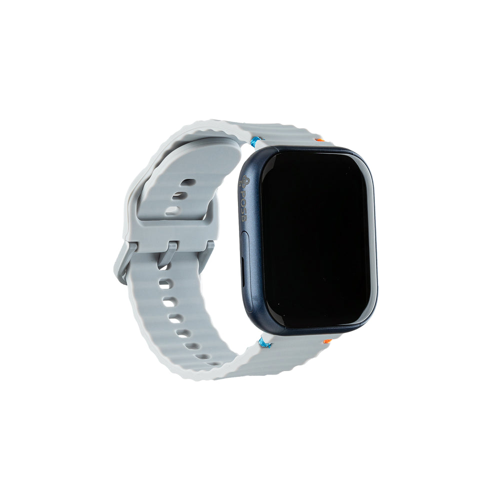 Smart Buddy Watch Gen 6 Soft Silicone Wave Strap Sports Band Light Gray