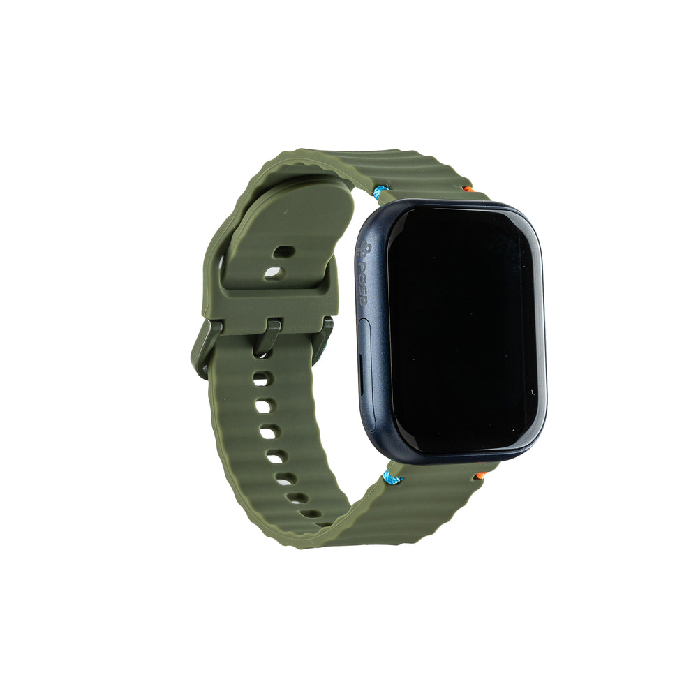 Smart Buddy Watch Gen 6 Soft Silicone Wave Strap Sports Band Jun Green