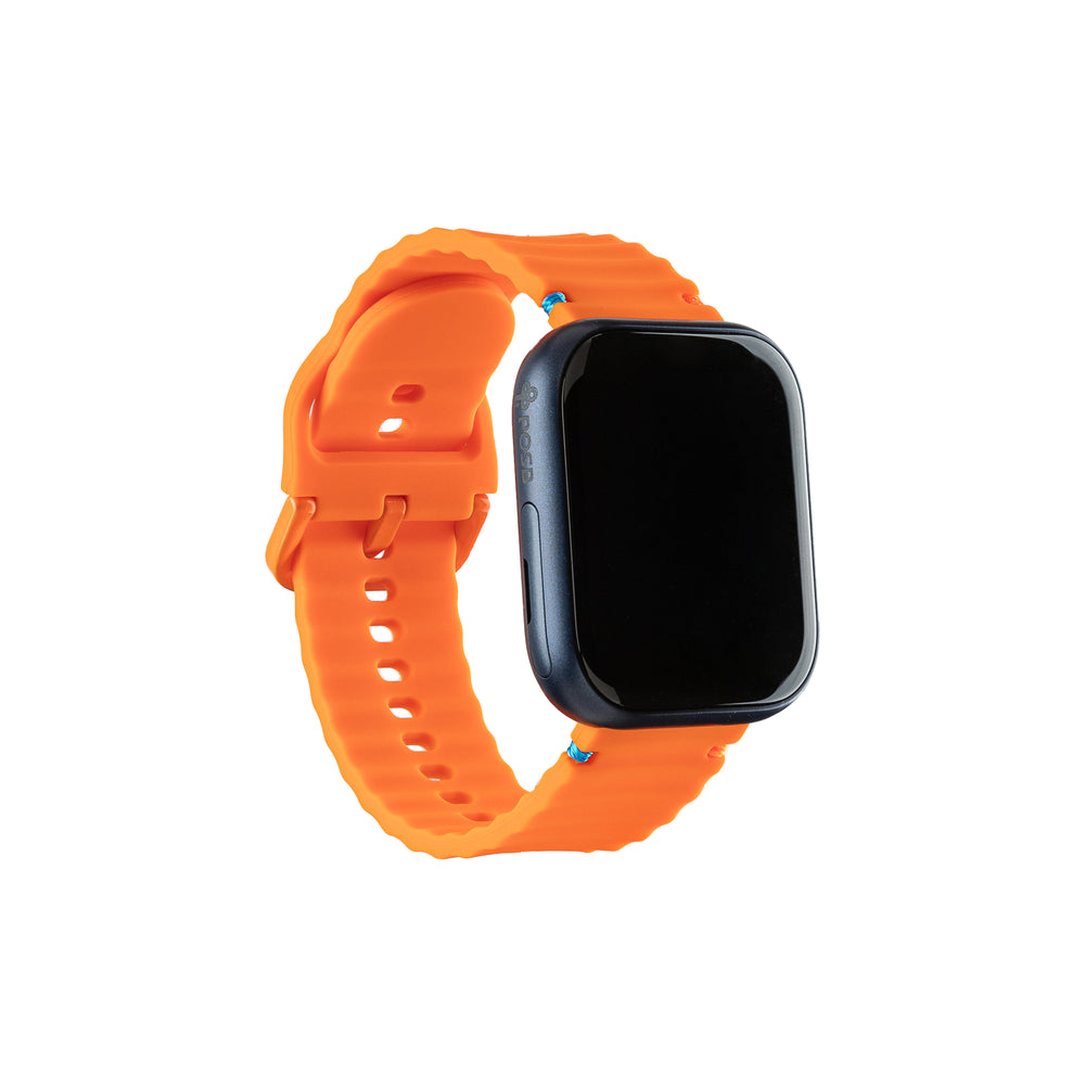 Smart Buddy Watch Gen 6 Soft Silicone Wave Strap Sports Band Orange