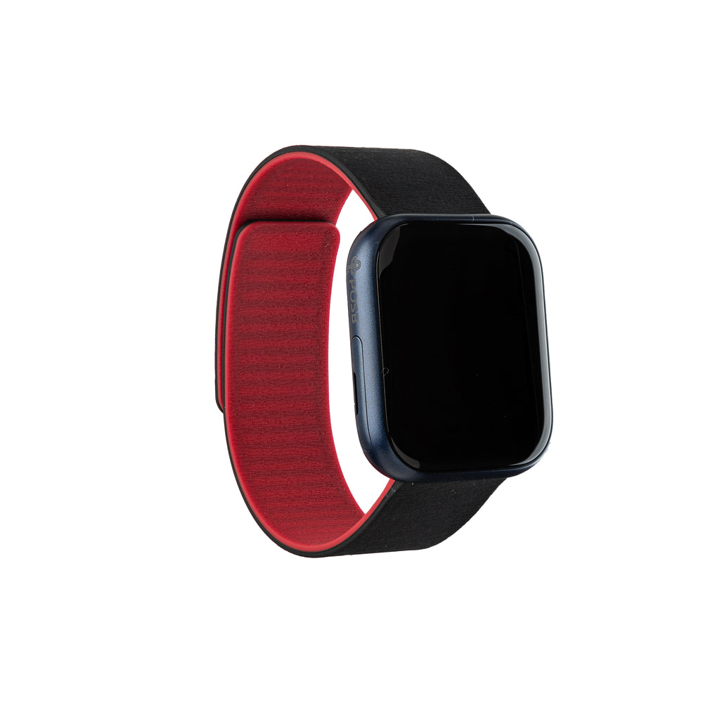 Smart Buddy Watch Gen 6 Soft Touch Magnetic Strap Black and Red