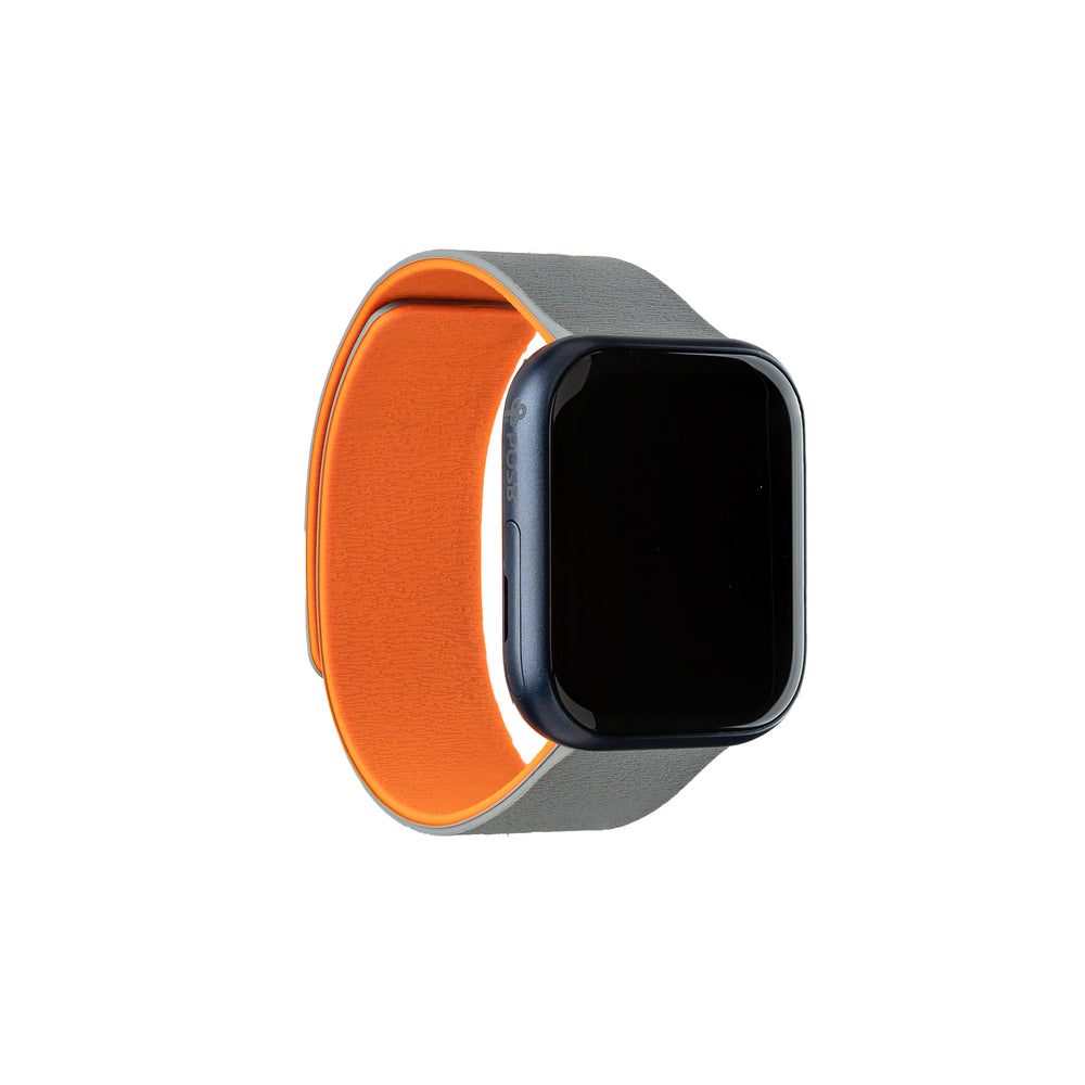 Smart Buddy Watch Gen 6 Soft Touch Magnetic Strap Gray and Orange