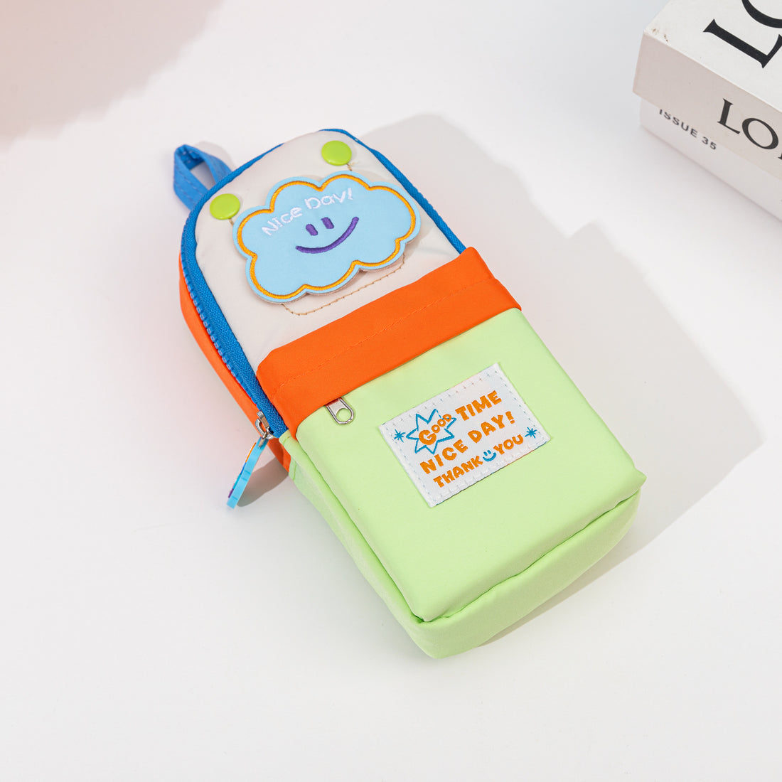 Mini Bagpack Pencil Case Lime Green