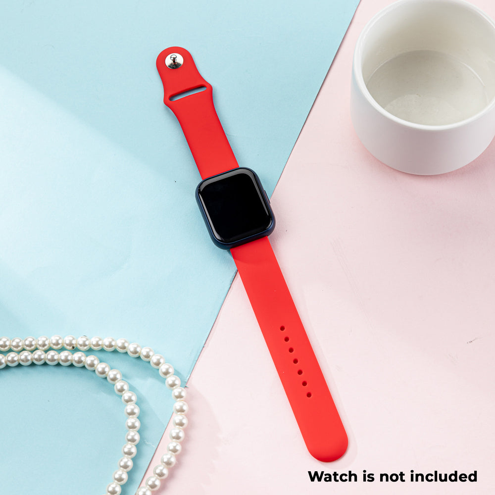 Smart Buddy Gen 6 Classic silicone straps with button fastener Red