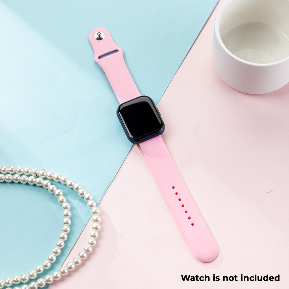 Smart Buddy Gen 6 Classic silicone straps with button fastener Light Pink