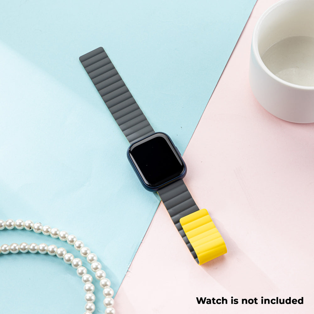 Smart Buddy Gen 6 Silicone Magnetic Strap Grey Yellow