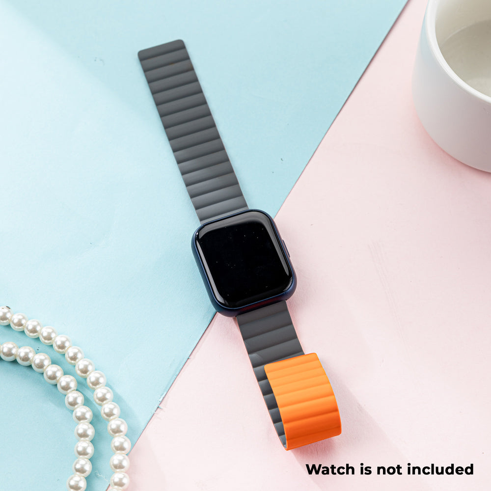 Smart Buddy Gen 6 Silicone Magnetic Strap Grey Orange