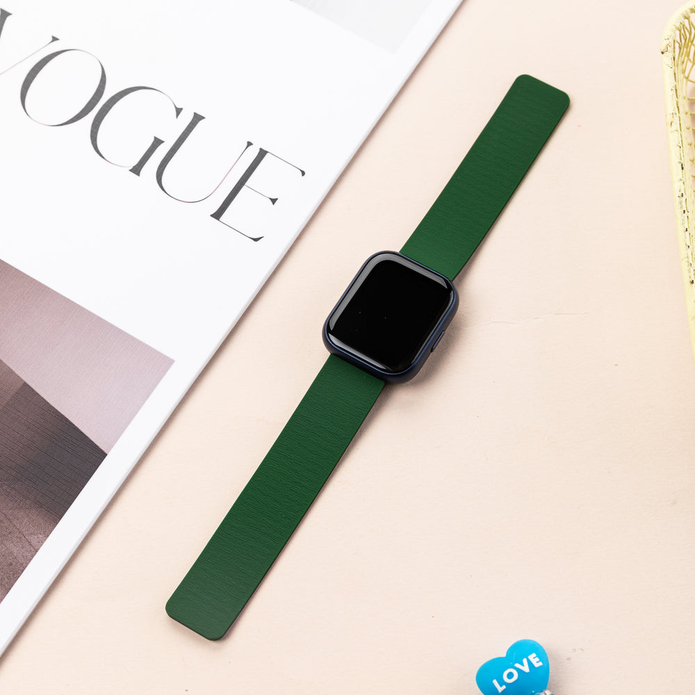 Smart Buddy Watch Gen 6 Soft Touch Magnetic Strap Dark Green and Black