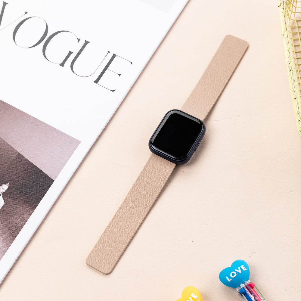 Smart Buddy Watch Gen 6 Soft Touch Magnetic Strap Milk Teal and Rock White