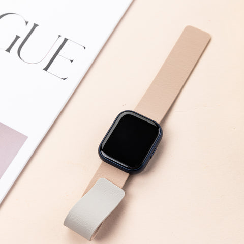 Smart Buddy Watch Gen 6 Soft Touch Magnetic Strap Milk Teal and Rock White