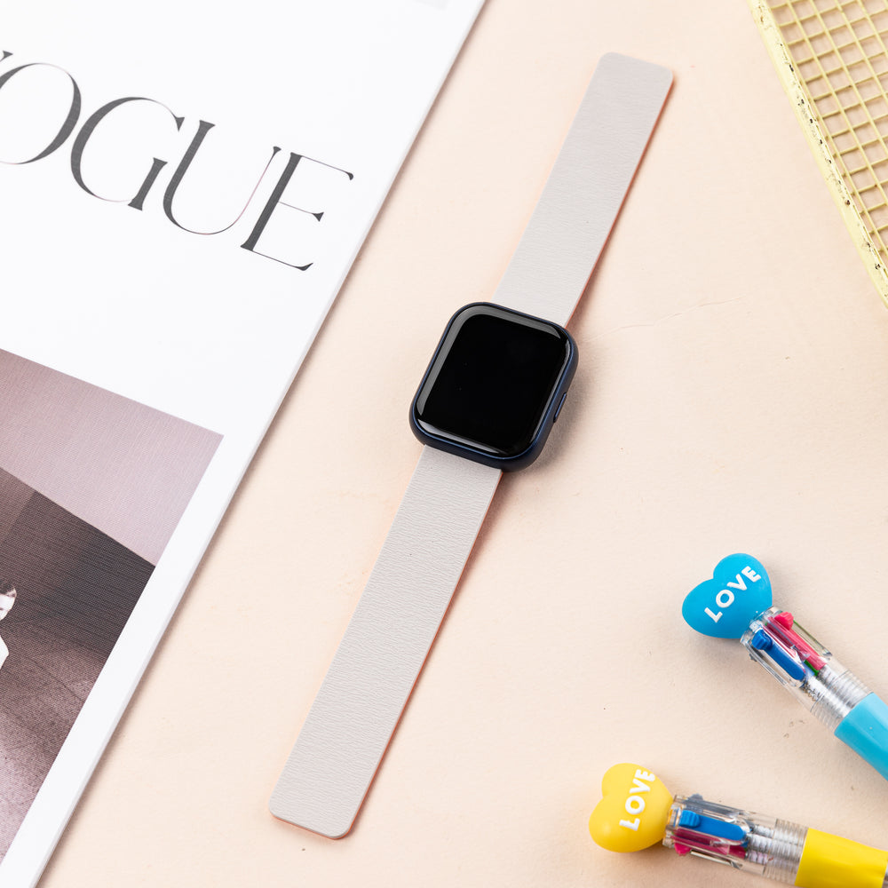 Smart Buddy Watch Gen 6 Soft Touch Magnetic Strap Starlight and Orange