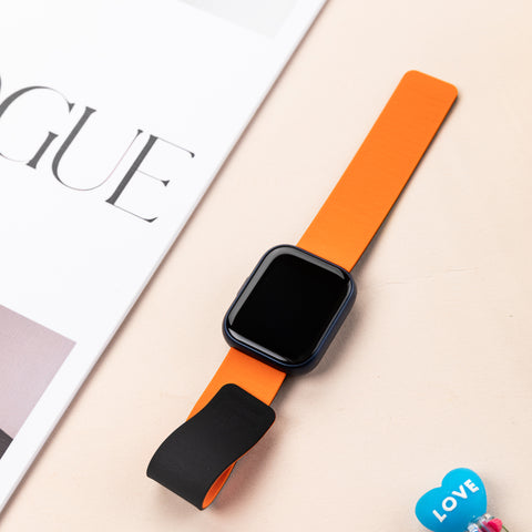 Smart Buddy Watch Gen 6 Soft Touch Magnetic Strap Black and Orange