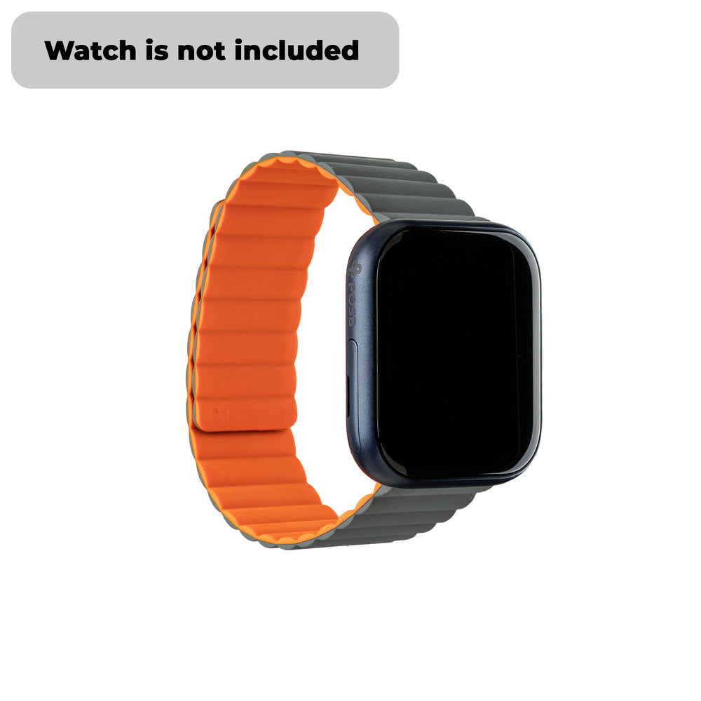 Smart Buddy Gen 6 Silicone Magnetic Strap Grey Orange