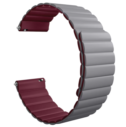 Smart Buddy Gen 6 Silicone Magnetic Strap Grey Wine Red
