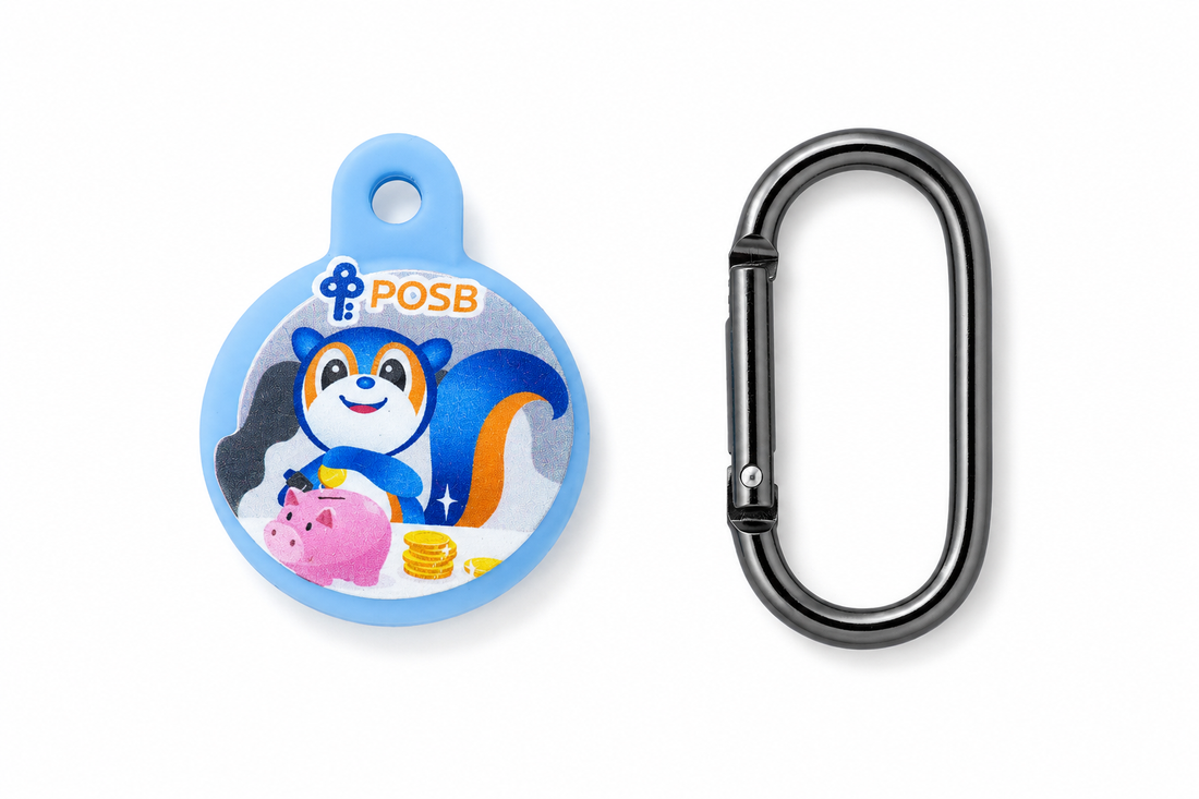 POSB Printed Pay Buddy Silicone Protective Cover case Blue