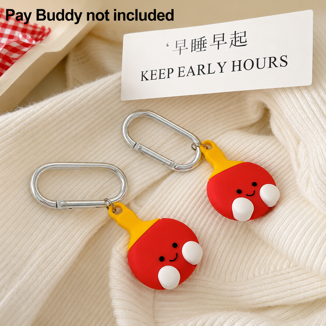 Pay Buddy Racket Key Chain