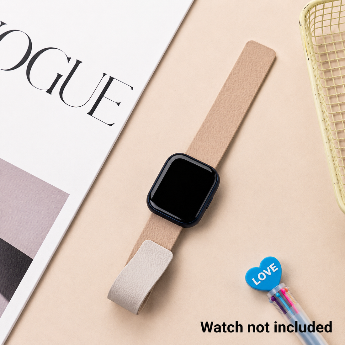 Smart Buddy Watch Gen 6 Soft Touch Magnetic Strap Milk Teal and Rock White